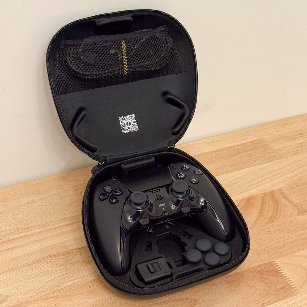 Sony DualSense Edge Wireless PS5 Controller Black w/ Case & ALL Pieces | Tested